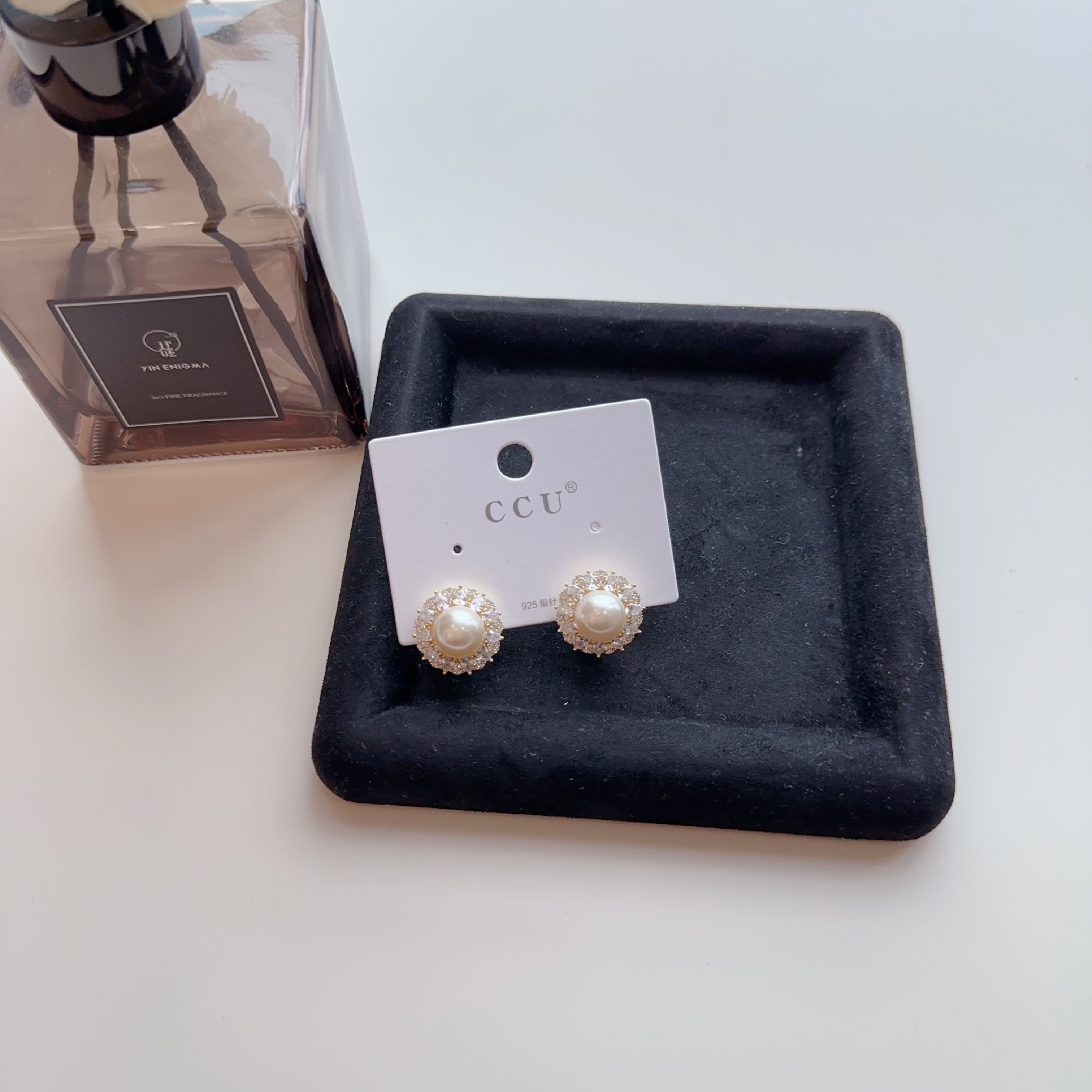 非金属仿珍珠耳饰 珠珠太阳花耳环耳钉ED158 