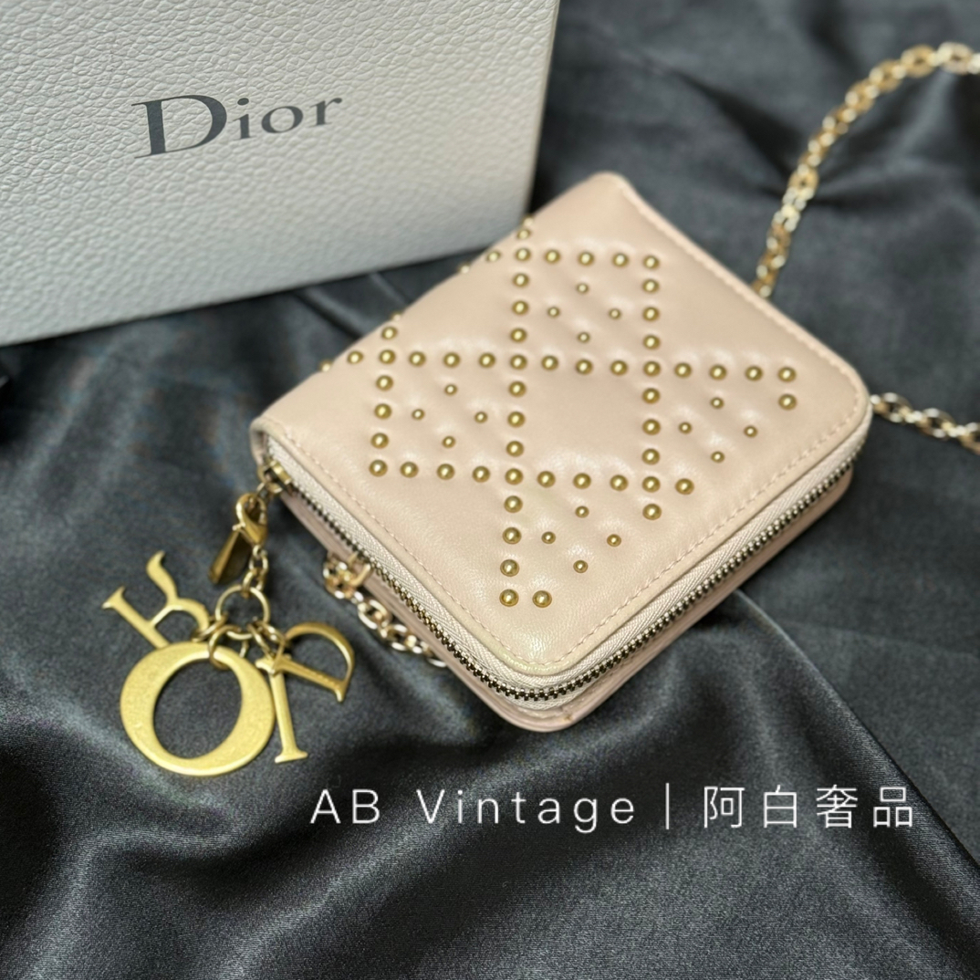 95新 DIOR/迪奥 阿白奢品/铆钉钱包