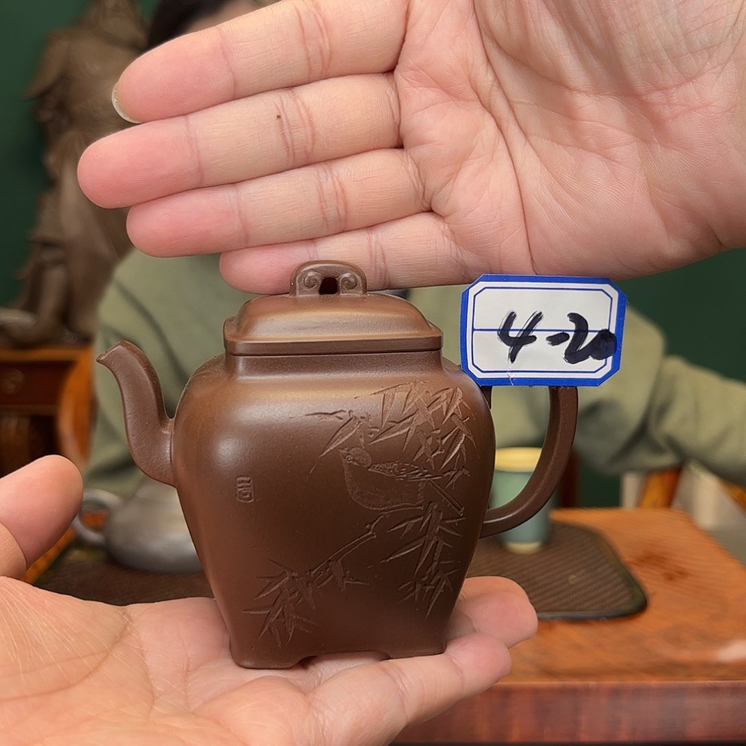 紫砂茶壶四方宫灯
