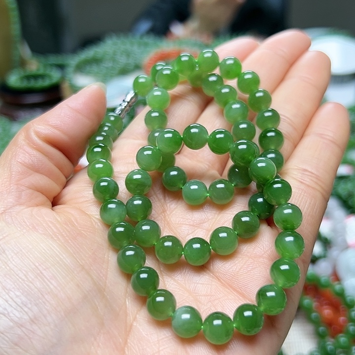 和田玉（碧玉）手串未镶嵌