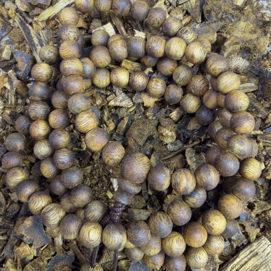 沉香沉香碎屑0.6白棋圆珠多圈10