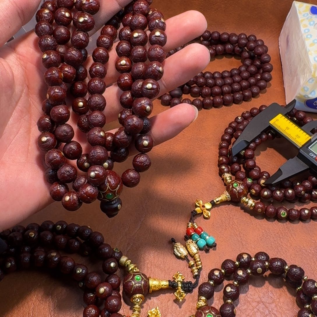 乐***的吊坠凤眼菩提镶嵌108 9+