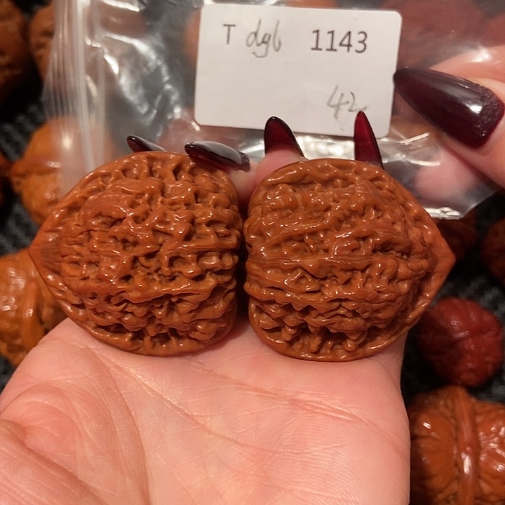 文玩核桃吊坠官帽42