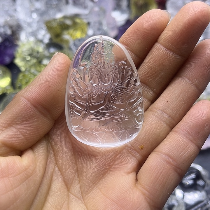 水晶摆件未镶嵌吊坠