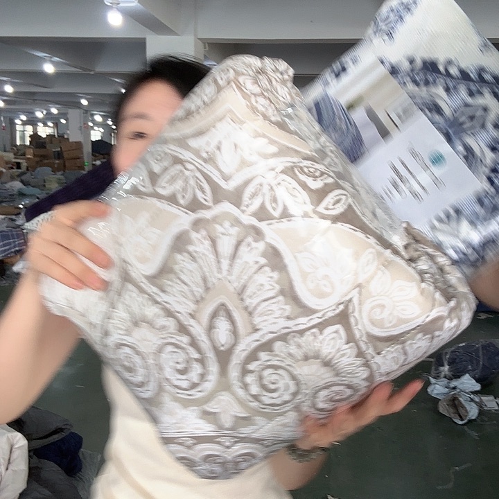 聚酯纤维多色高颜值床盖218*218起