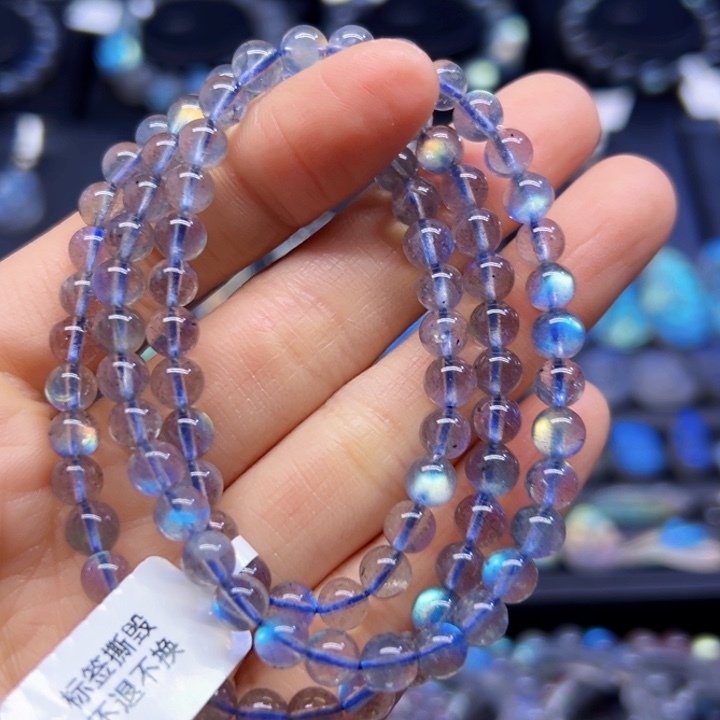 拉长石手串未镶嵌6左右