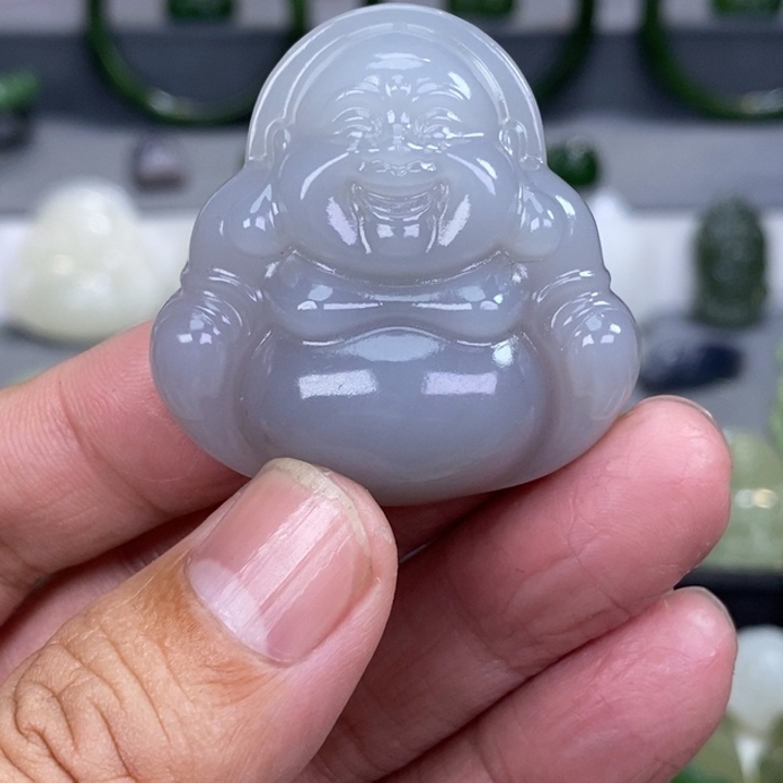 和田玉颈饰未镶嵌少**歌