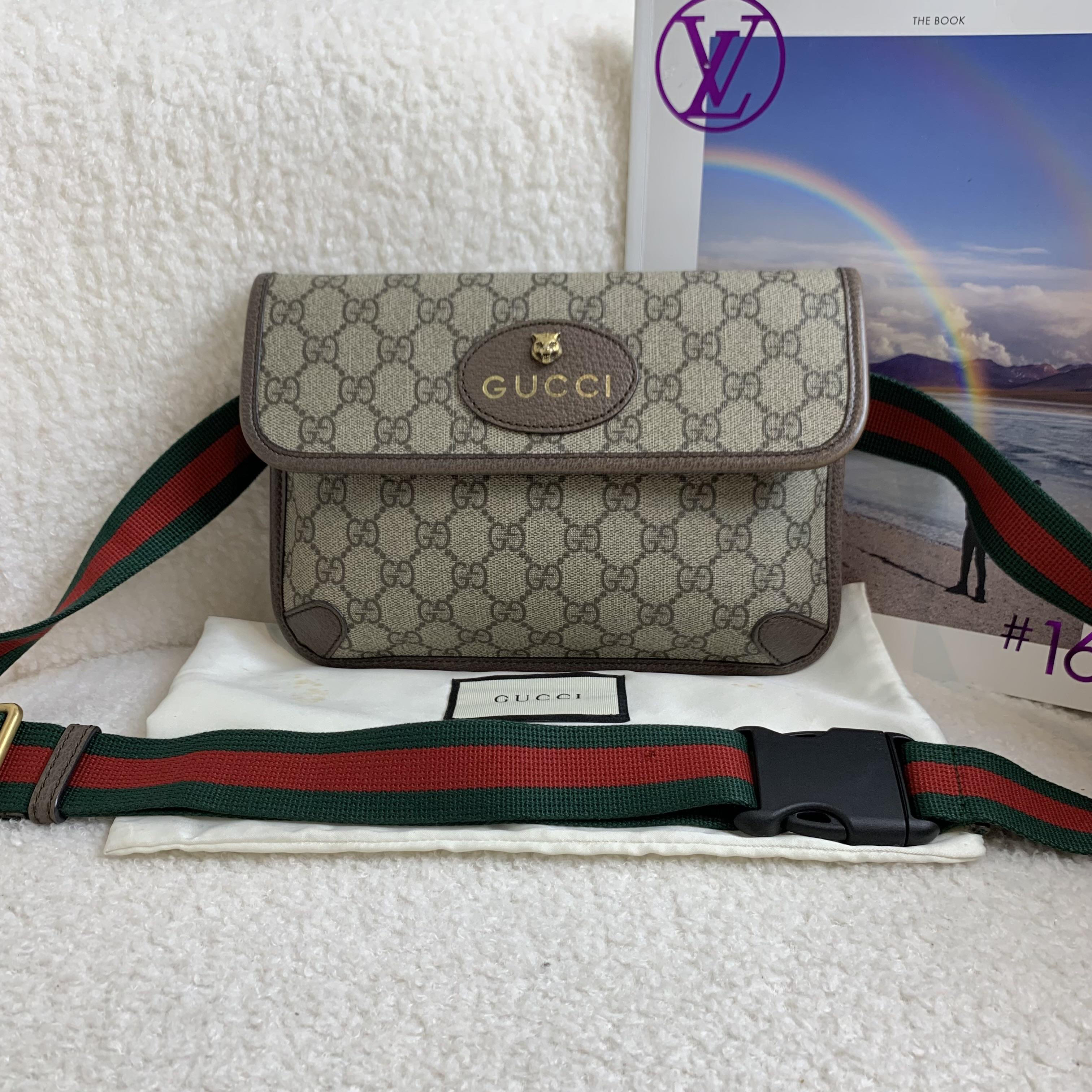 99新 GUCCI/古驰 壹臻湘/老花腰包/12期免息/ 98824661