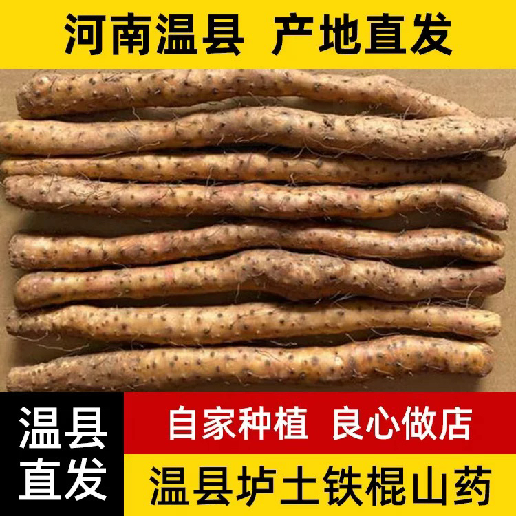 【京东包邮】正宗铁棍山药怀山药原产地温县垆土地新鲜怀山药