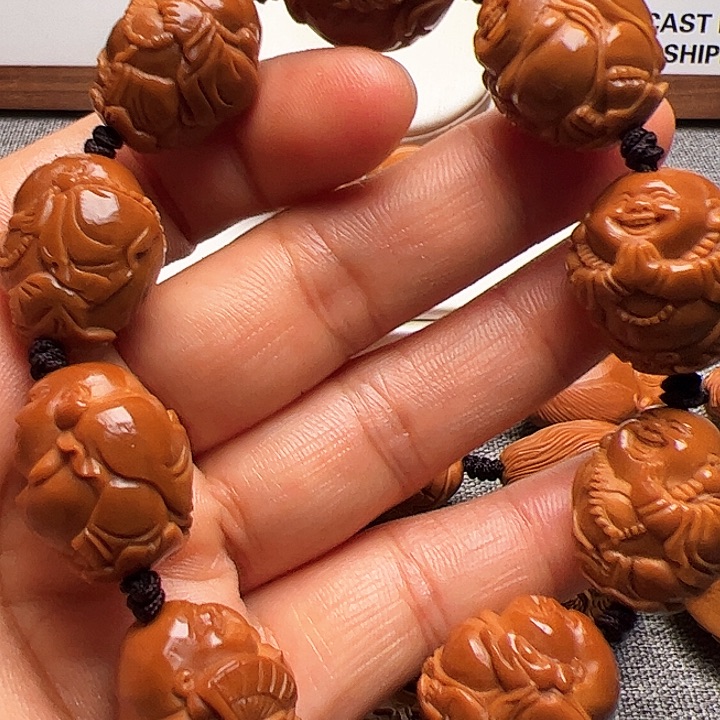 橄榄核手串/手链弥勒佛