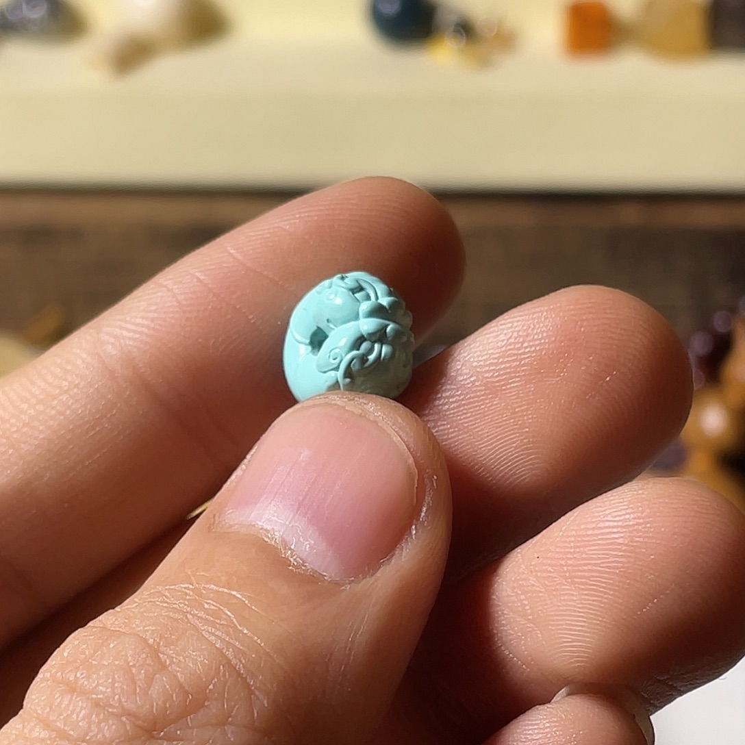 麦***佑白玉菩提吊坠珠子