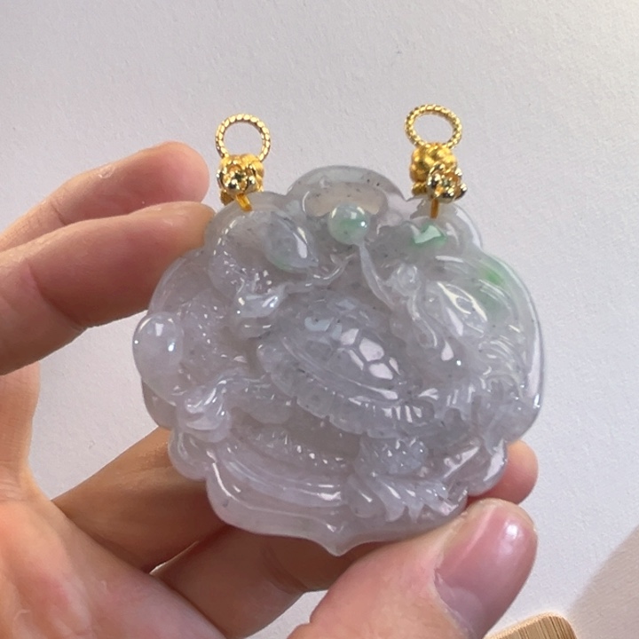 翡翠吊坠(赠链)未镶嵌代编织