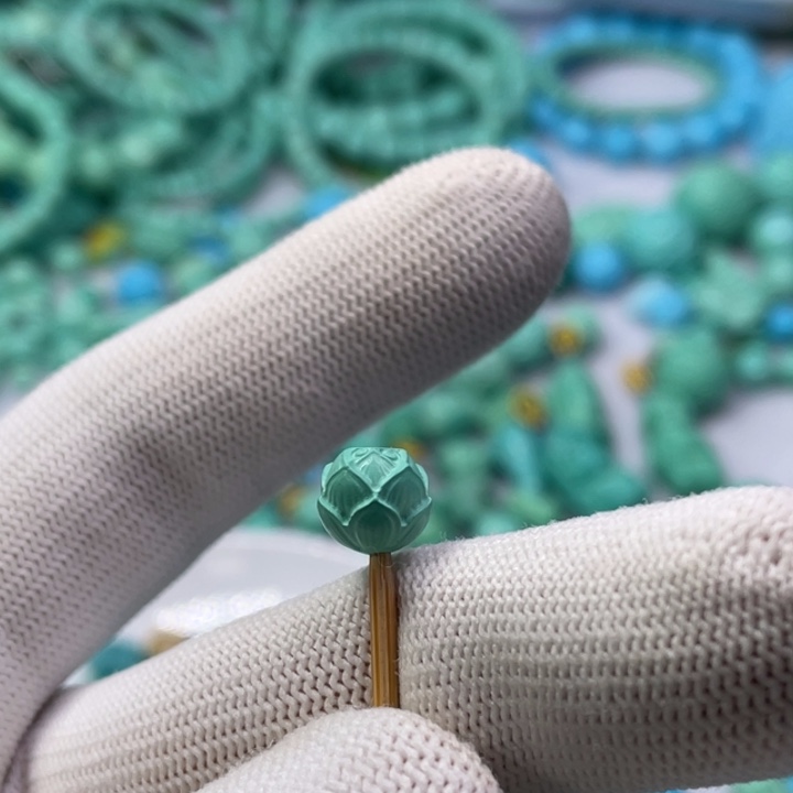 非金属卡8立体莲花单珠