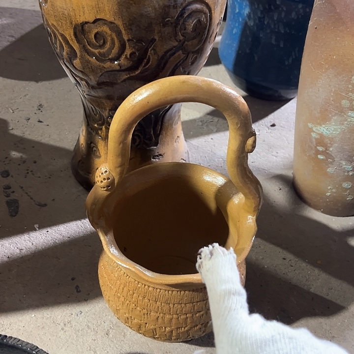 紫砂花盆花藤花盆花盆