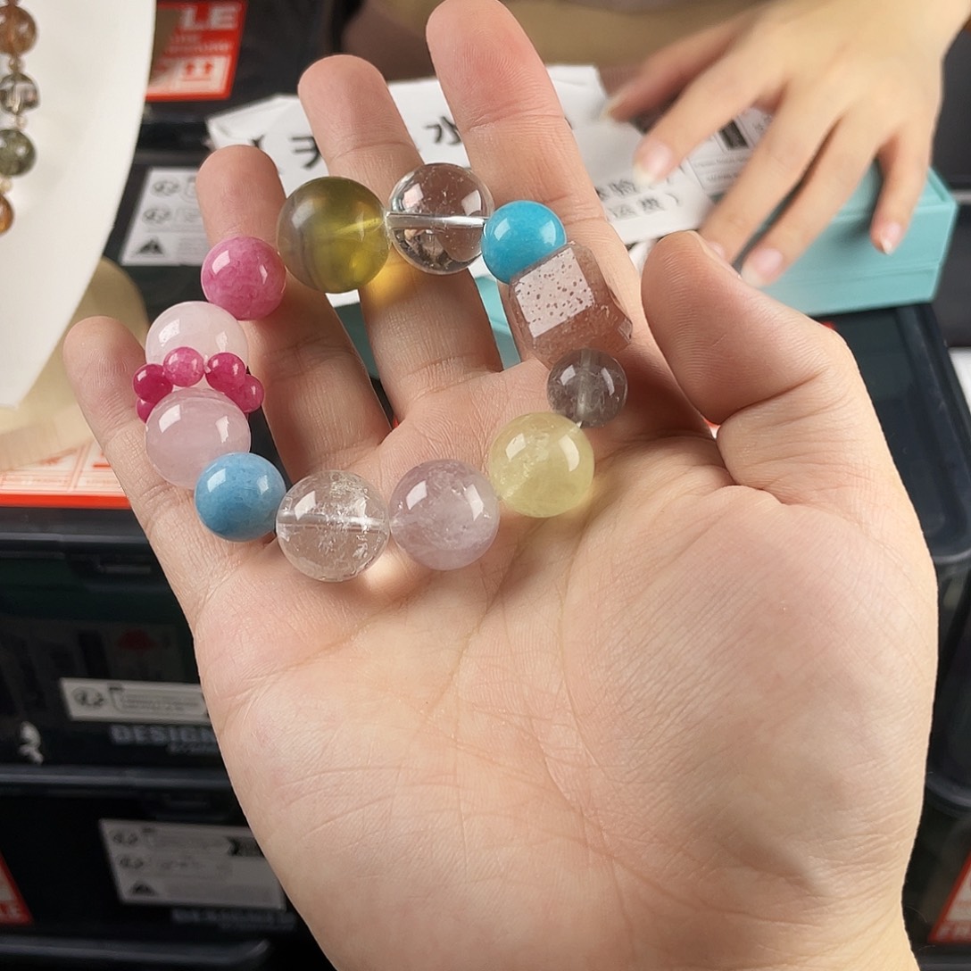 银S925镶嵌水晶手链