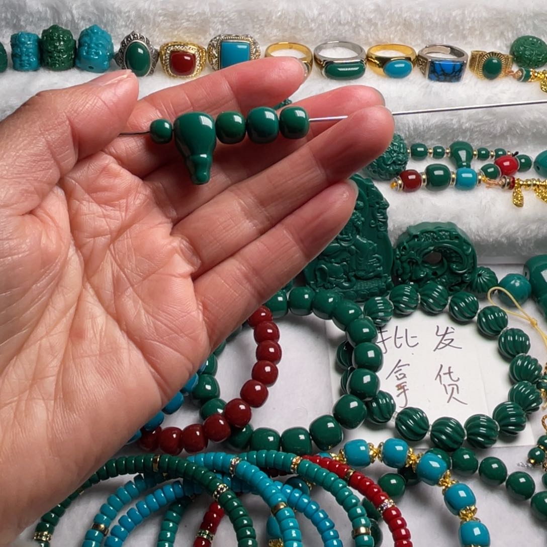 石材1**9卡8老油绿套装