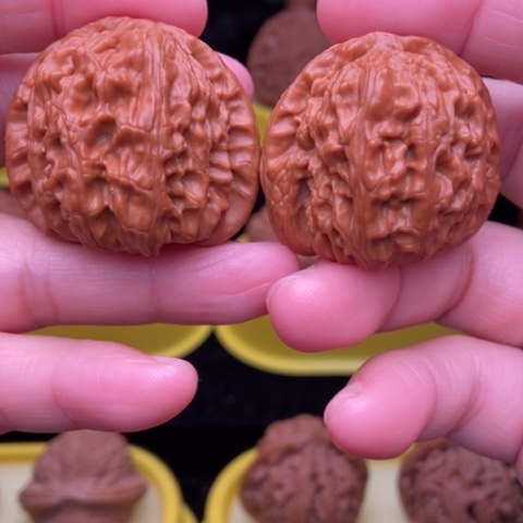 吊坠文玩核桃白狮子39精修