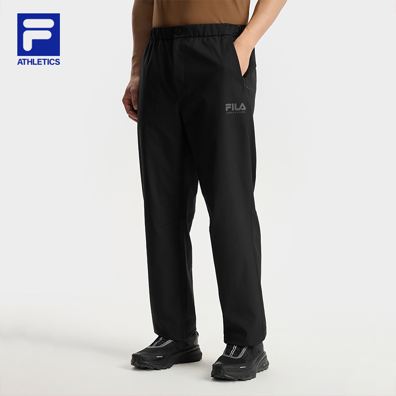 【可调节抽绳】FILA斐乐男裤秋季户外舒适宽松运动裤A11M538805F