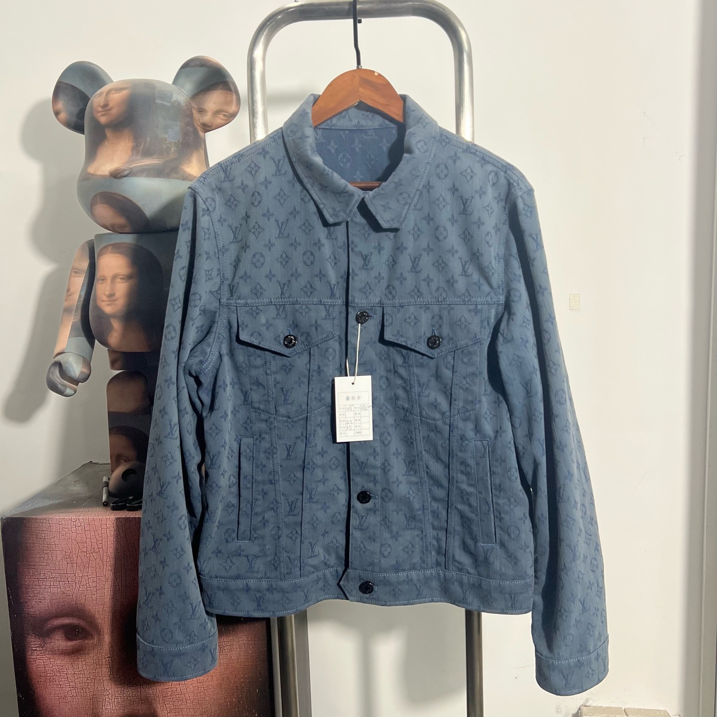 99新 LouisVuitton/路易威登 蓝色满印牛仔外套 AA2109尺码：48