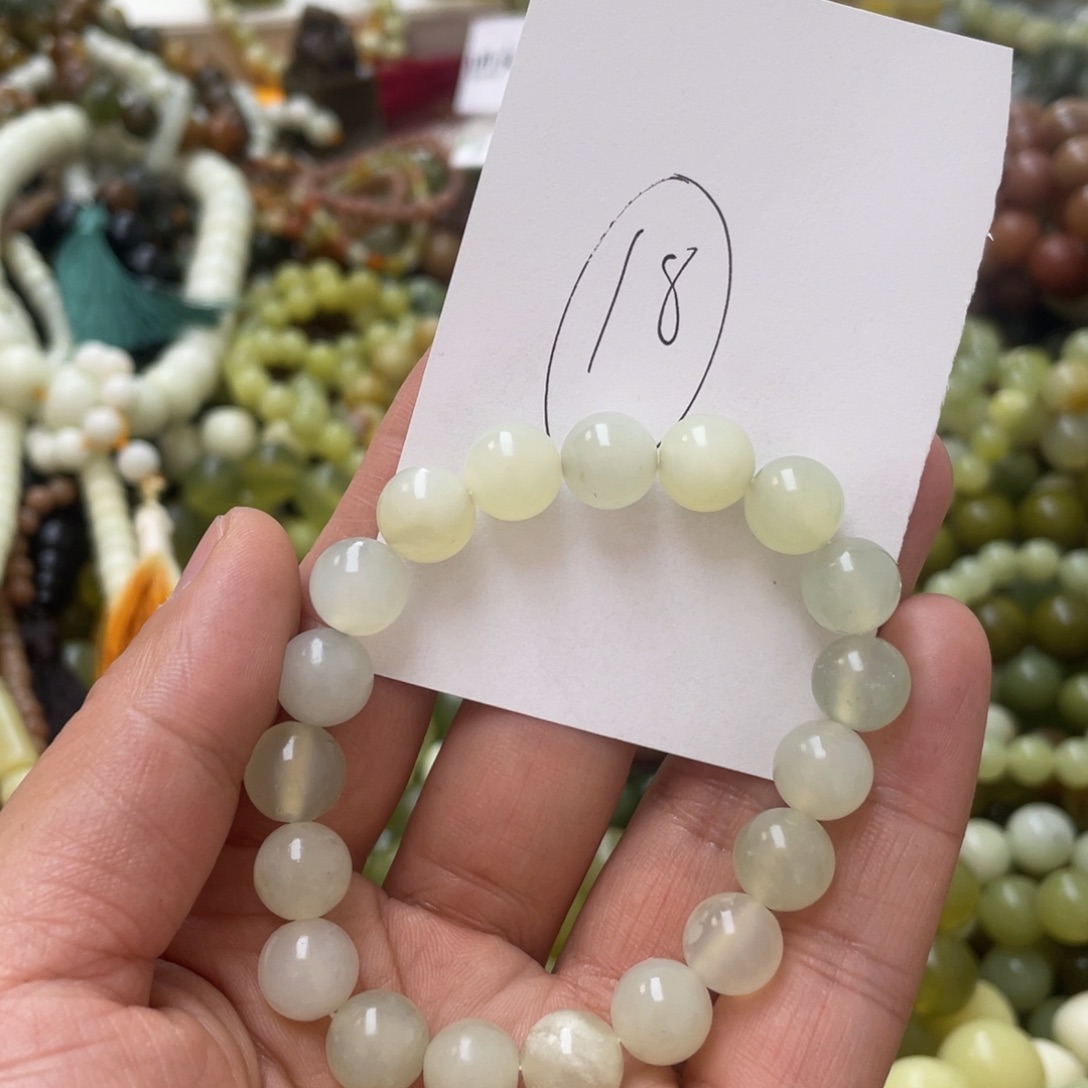 蛇纹石玉手链未镶嵌