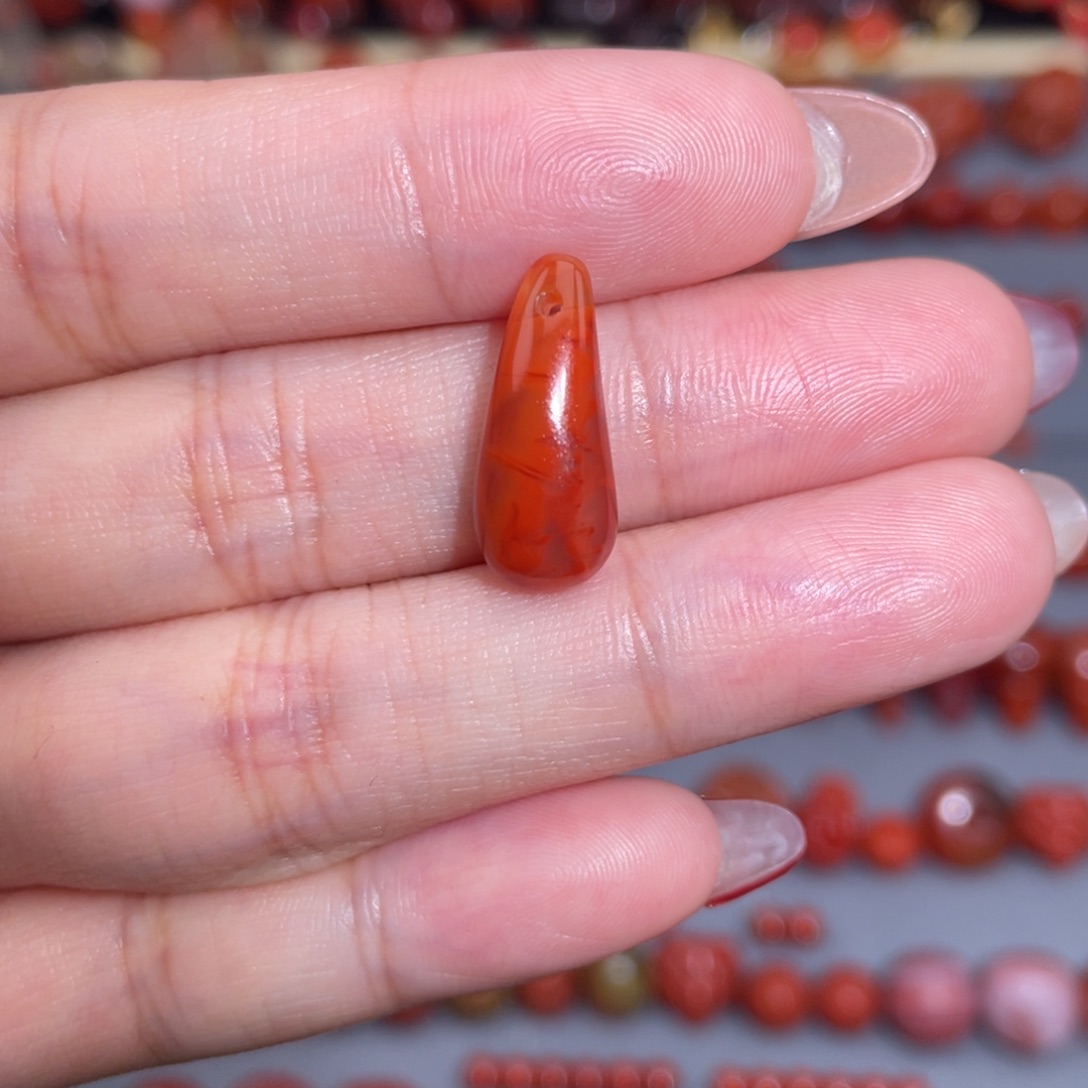 南红玛瑙瓦西卡子未镶嵌