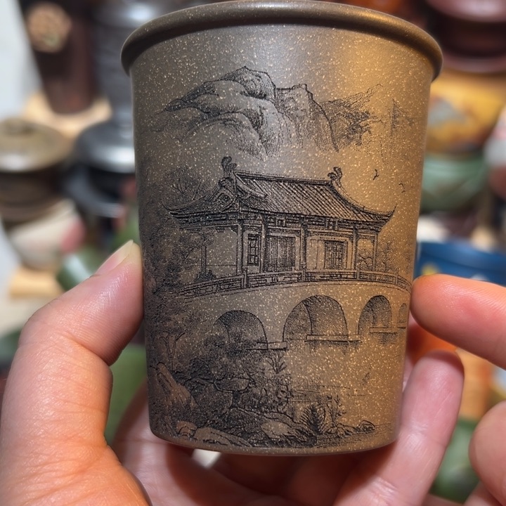 茶杯紫砂宜兴紫砂主人杯