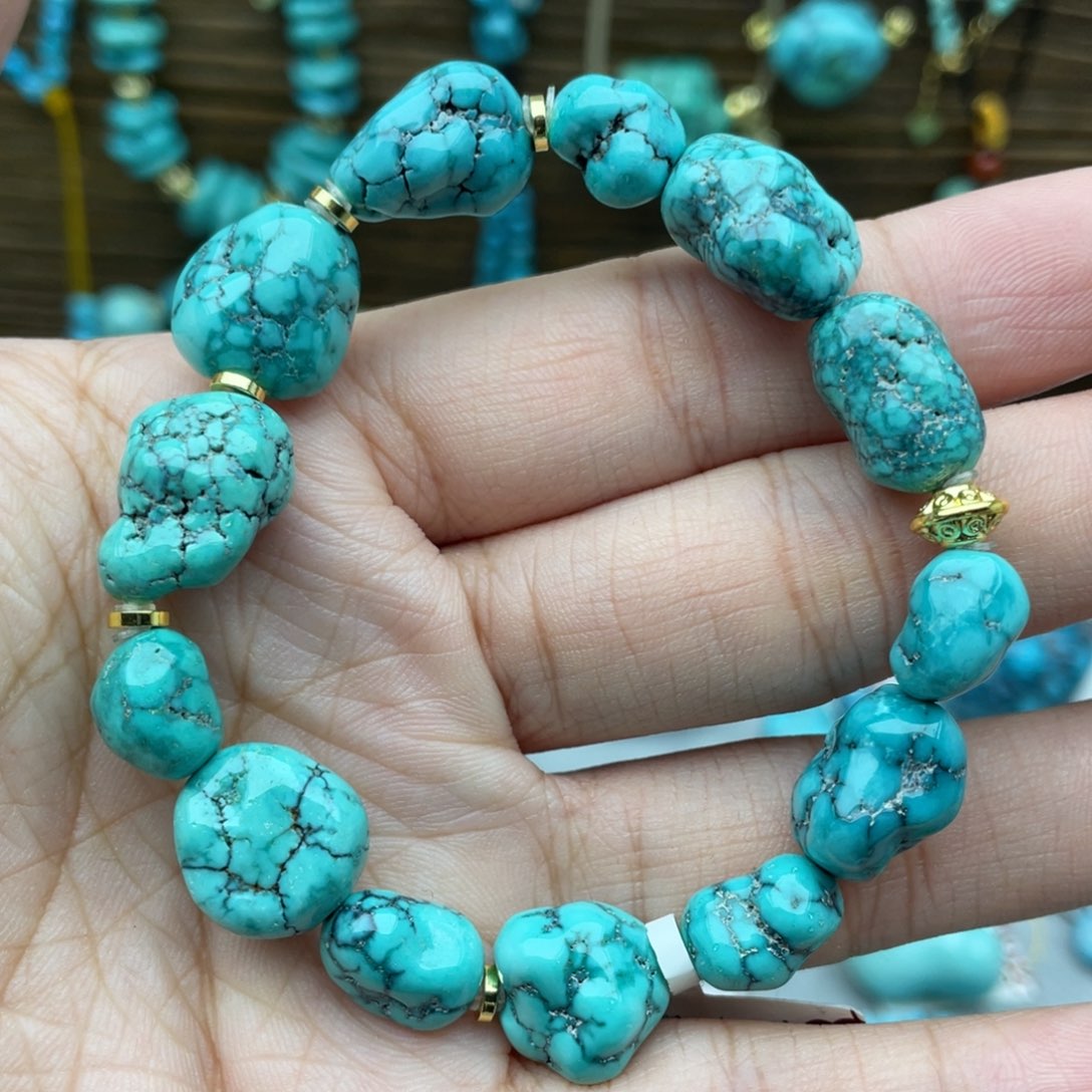 绿松石未镶嵌随行手串