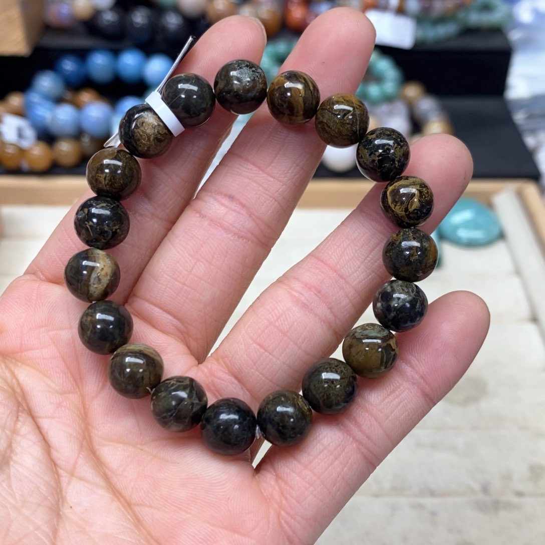 硅化珊瑚（珊瑚玉）手链未镶嵌看*眼023