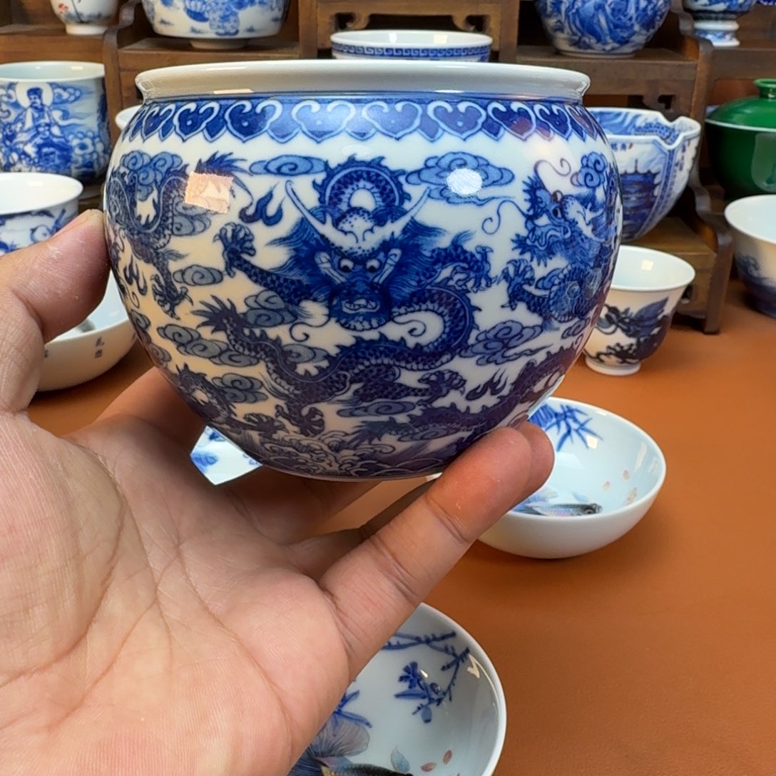 杯子陶景德镇全手工手绘陶瓷