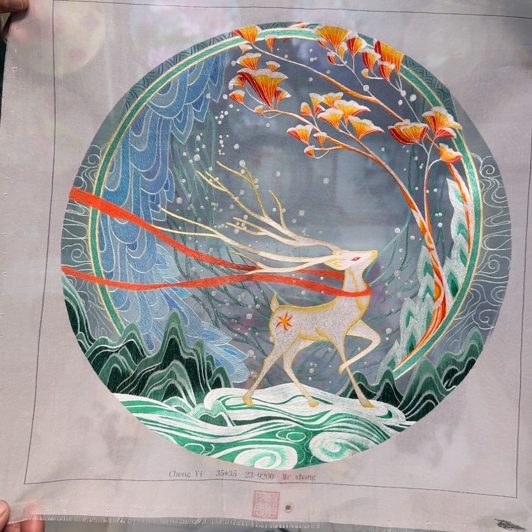 刺绣刺绣工艺精湛