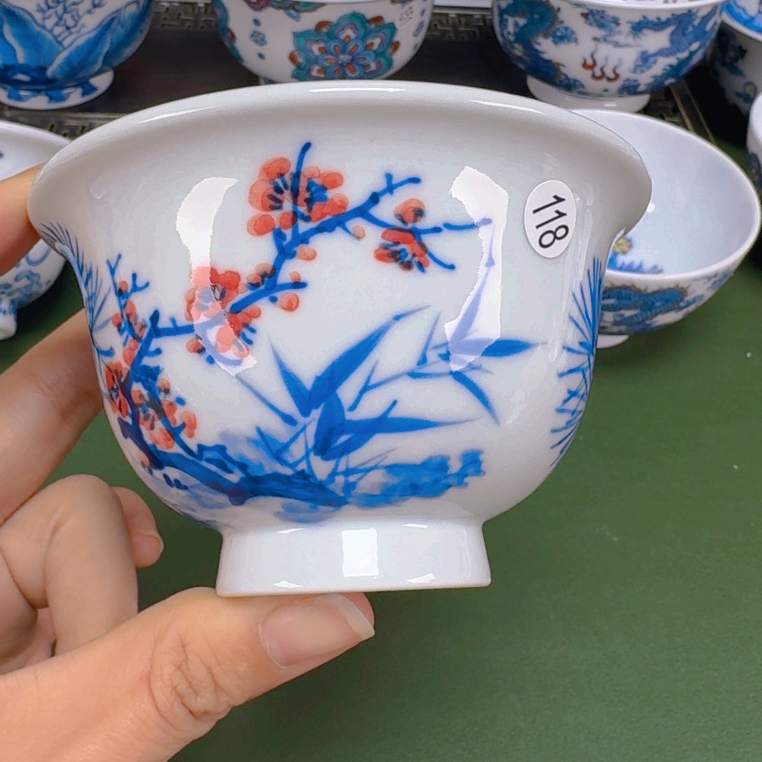 沙沙手工手绘茶具118