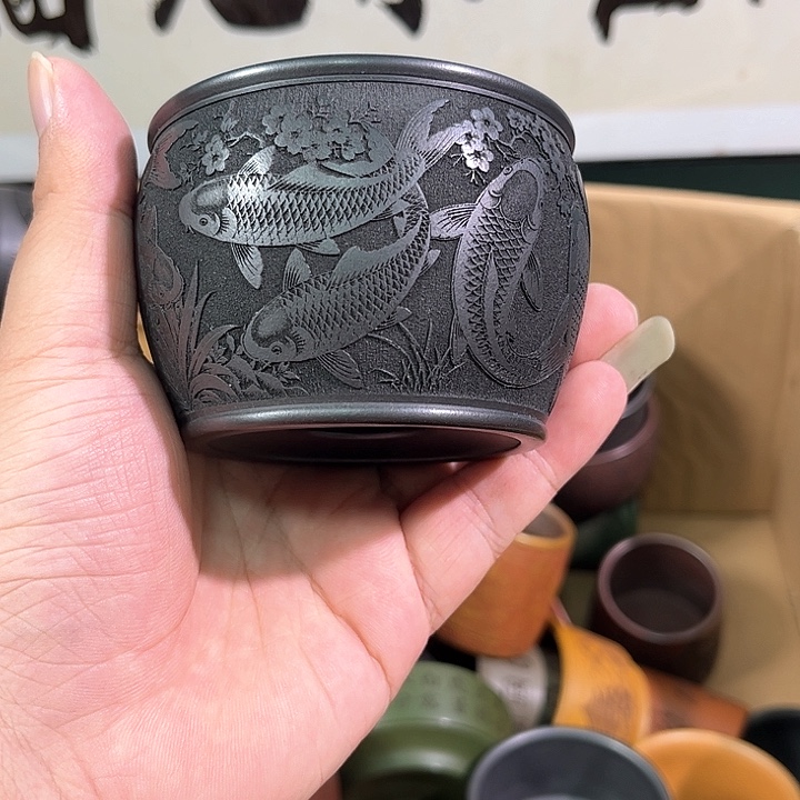 茶杯紫砂全手工紫砂主人杯
