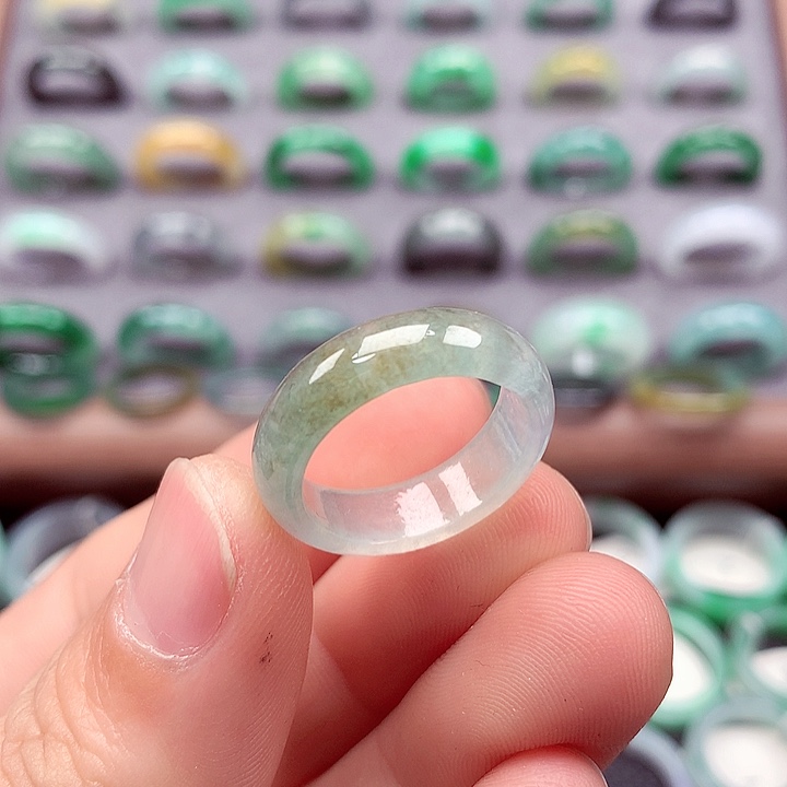 翡翠戒指未镶嵌13-14号