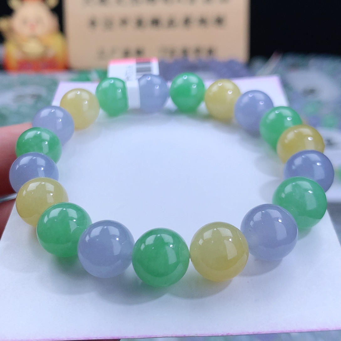 翡翠手链未镶嵌卡10mm