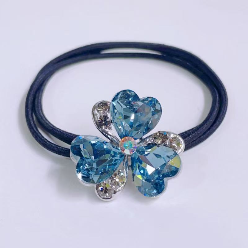 泛思三叶草头绳成人扎头发耐用皮筋高弹力简约气质发绳高级感发圈