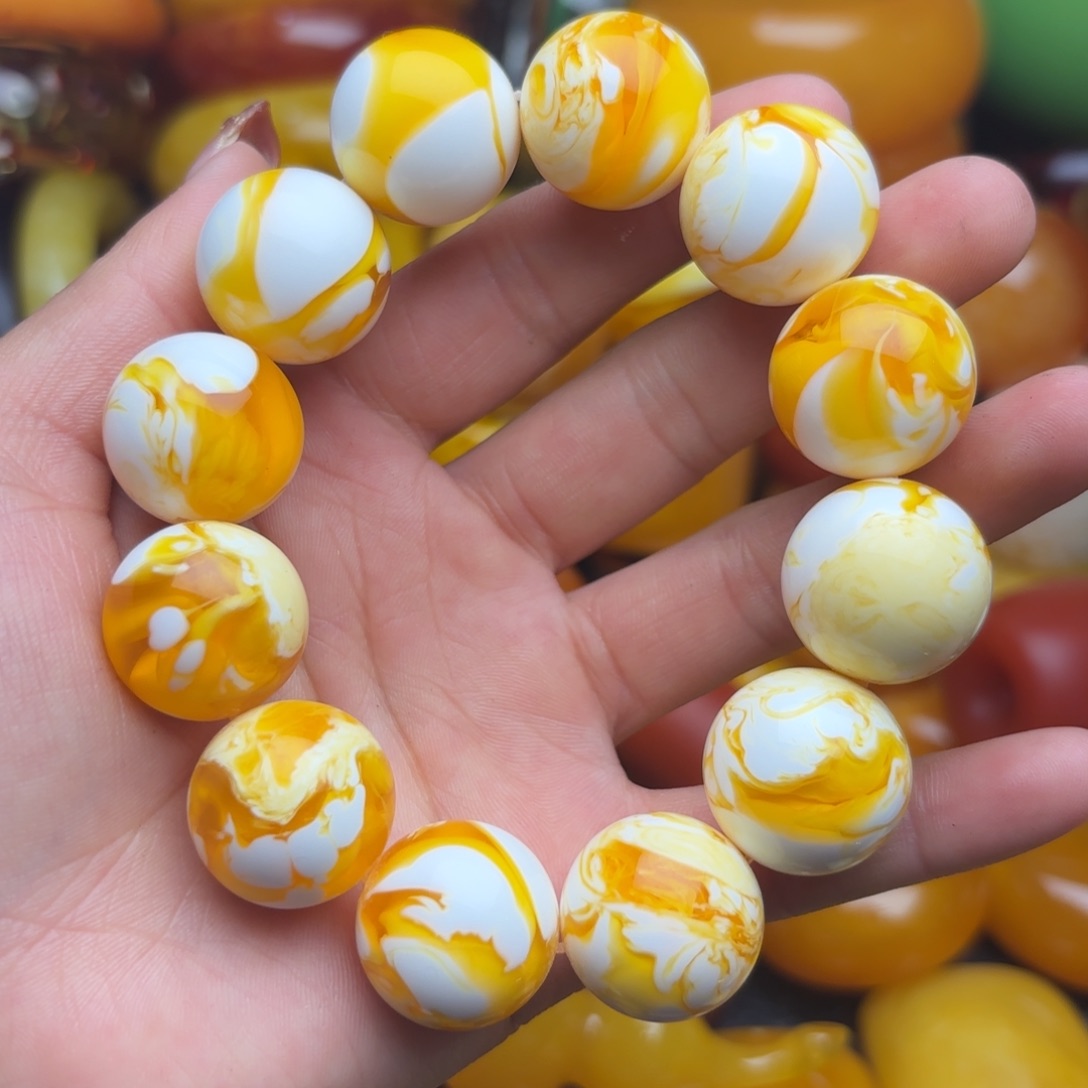 琥珀手链未镶嵌蜜蜡