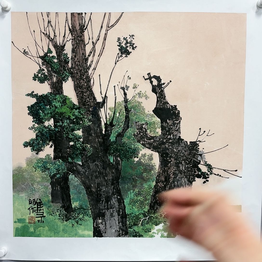 国画国画纯手绘作品请放心去藏