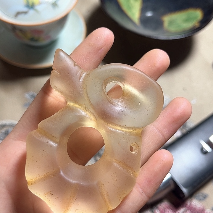 紫金钵盂菩提把件