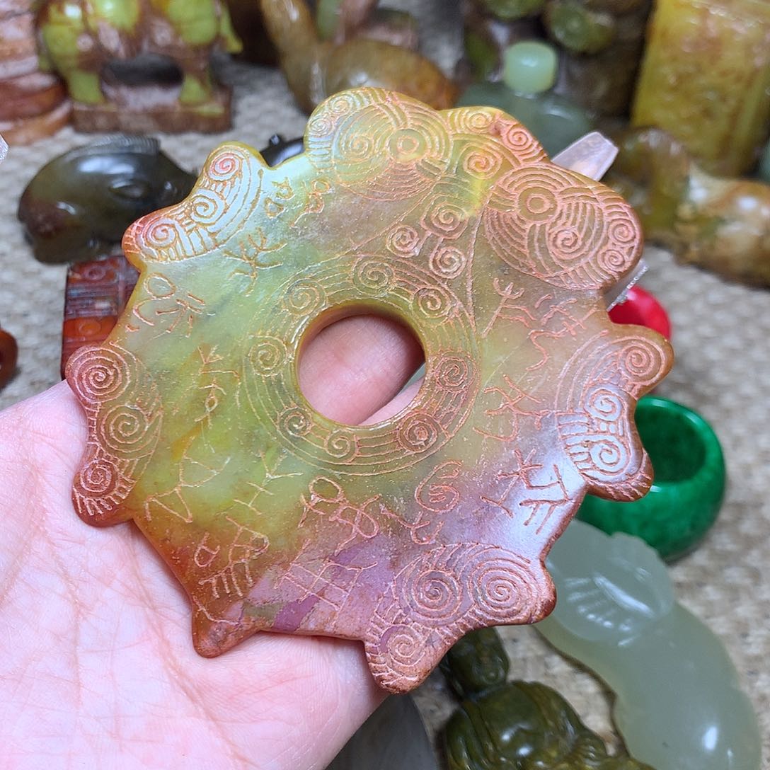 白玉菩提吊坠挂件