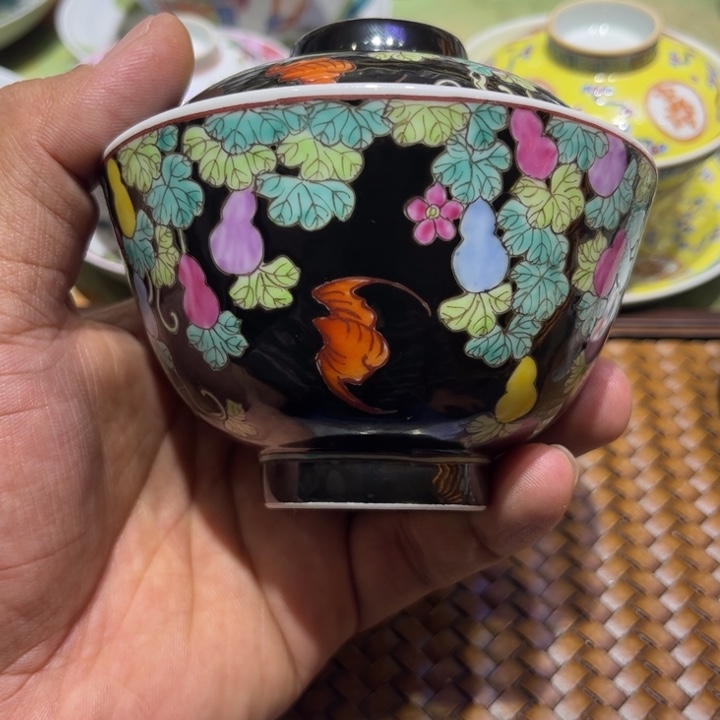 纯手绘精品盖碗杯