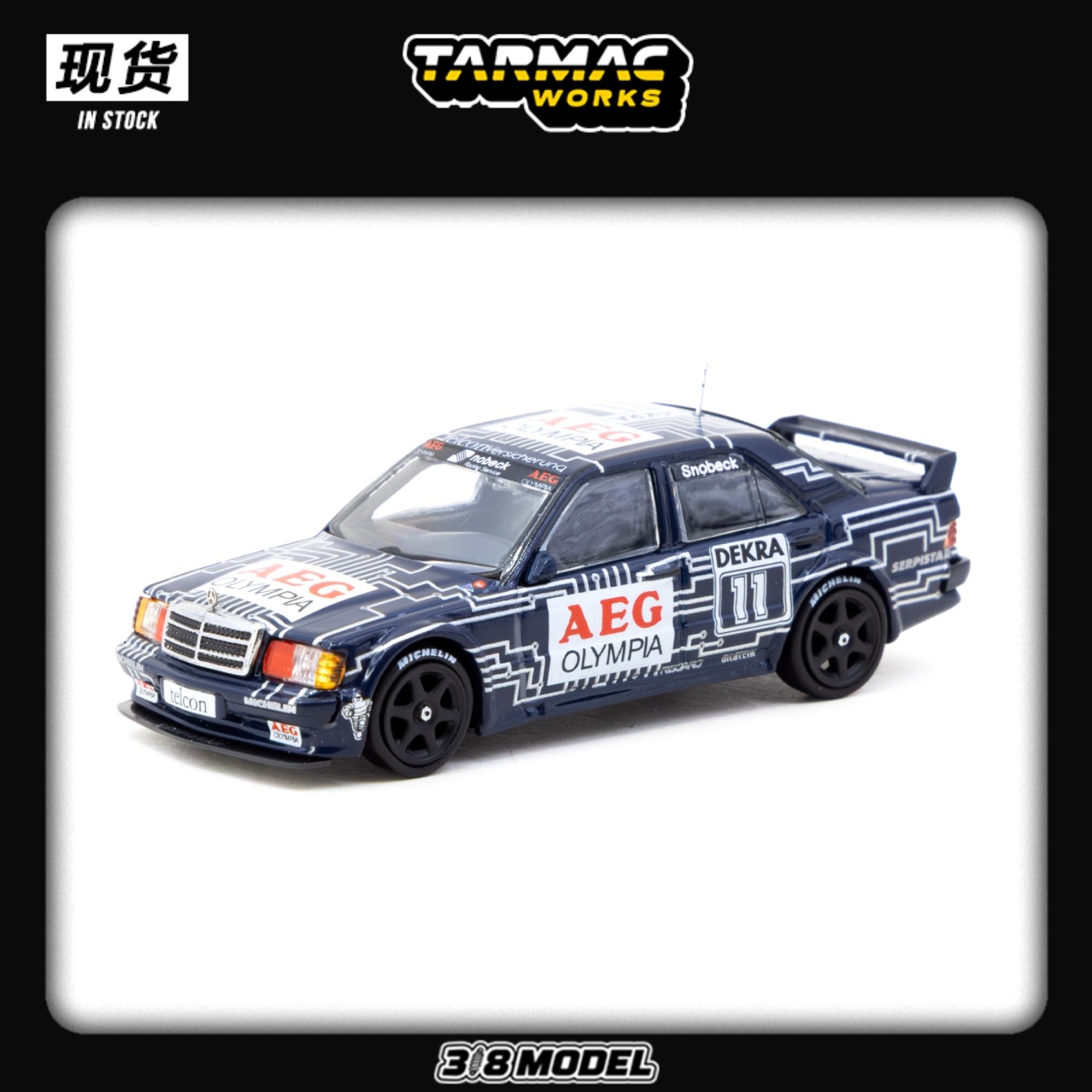 现货 TW 1:64 梅赛德斯奔驰190 E 2.5-16 EVO 1 DTM 合金车模