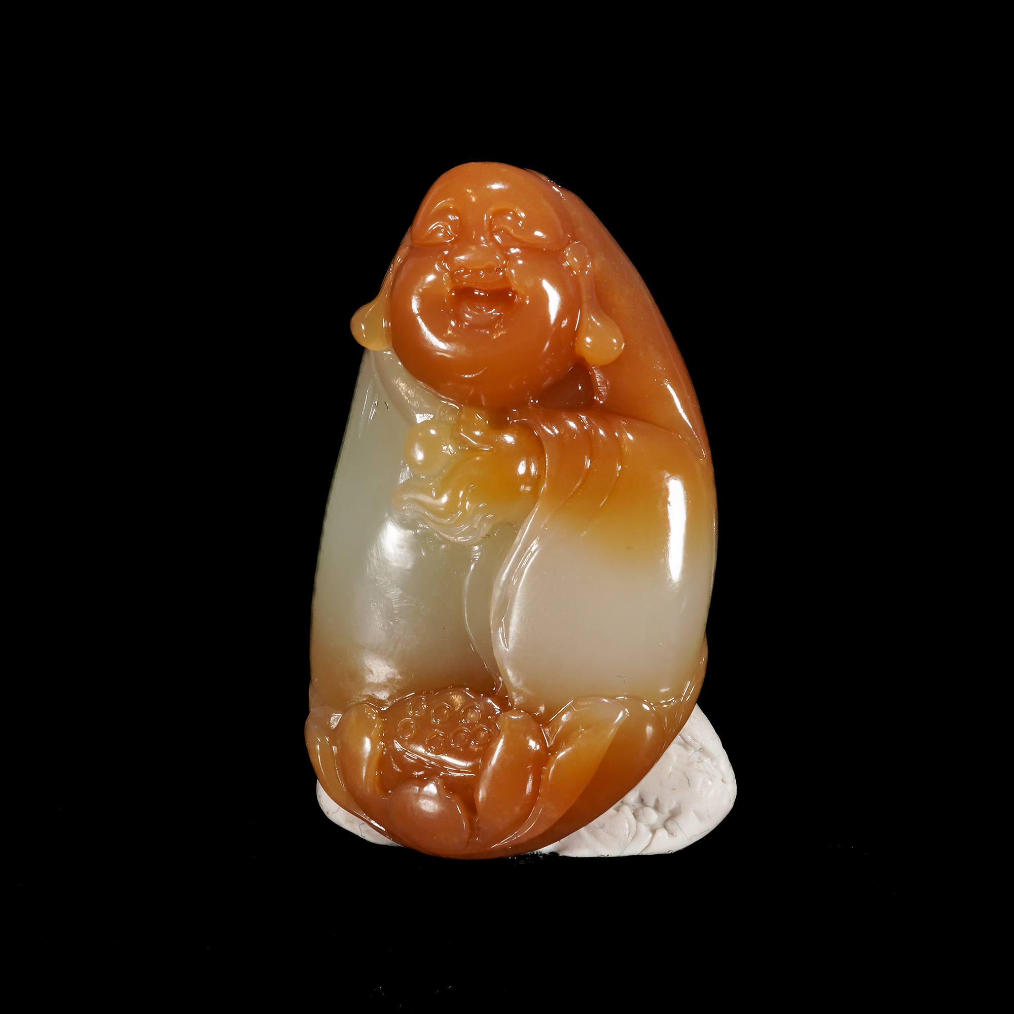 LOT.007和田玉巧雕人物吊坠/X4204