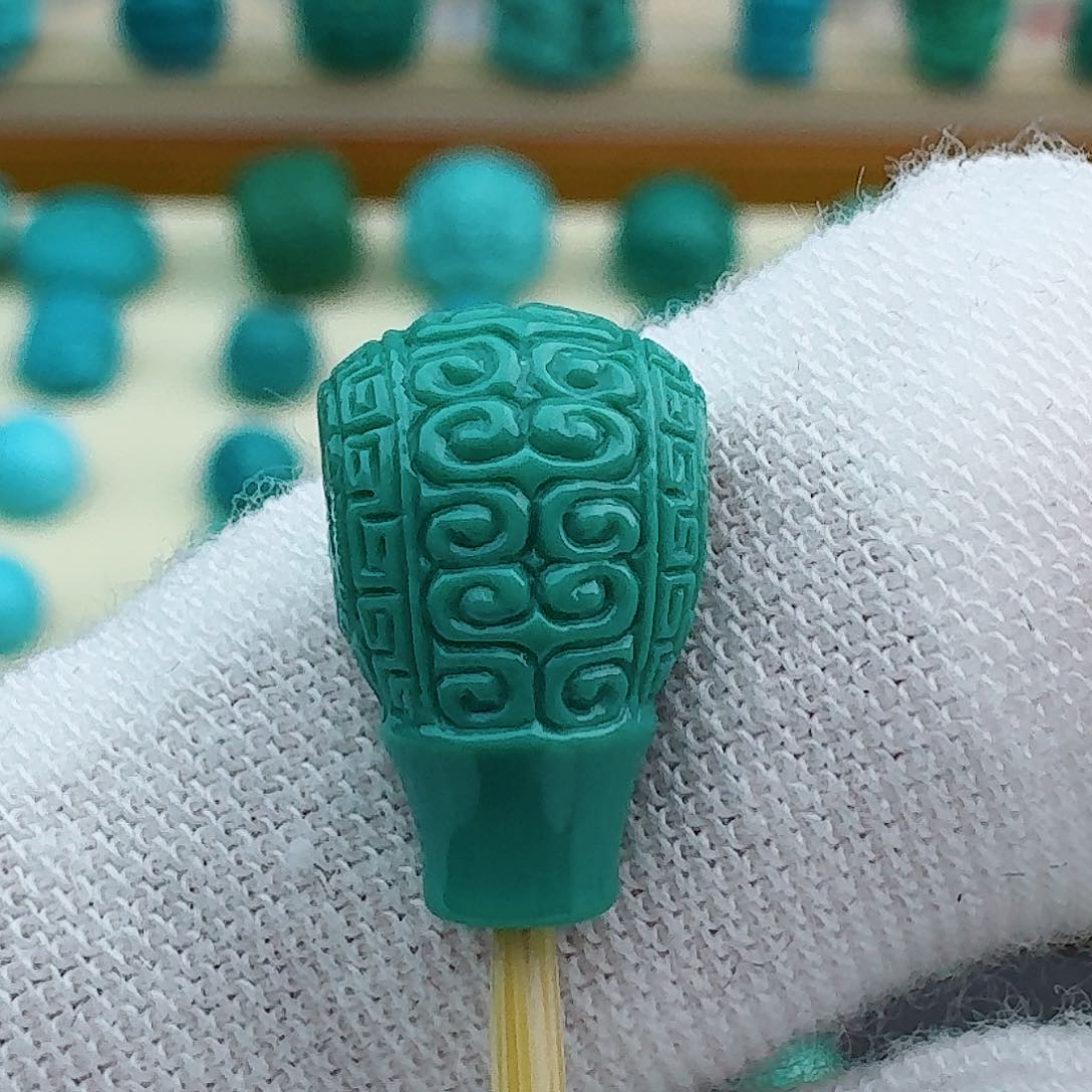 绿松石回纹三通8.7未镶嵌