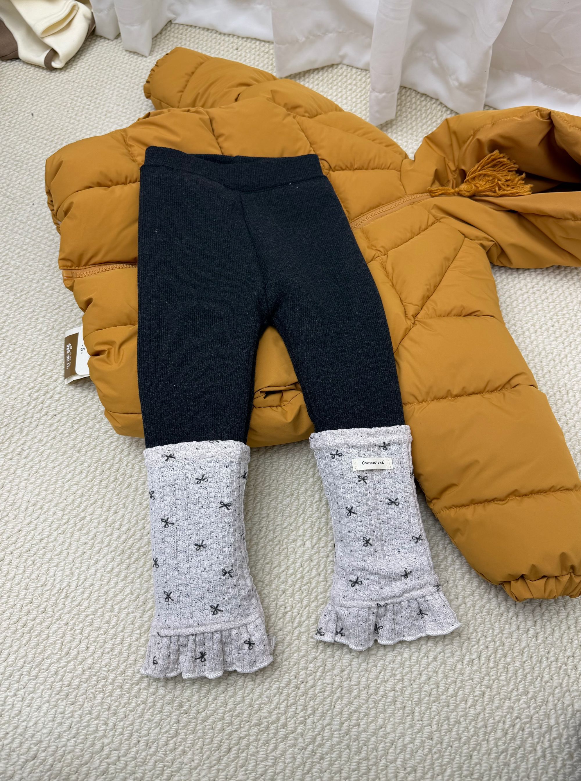 11加厚绒堆堆打底裤