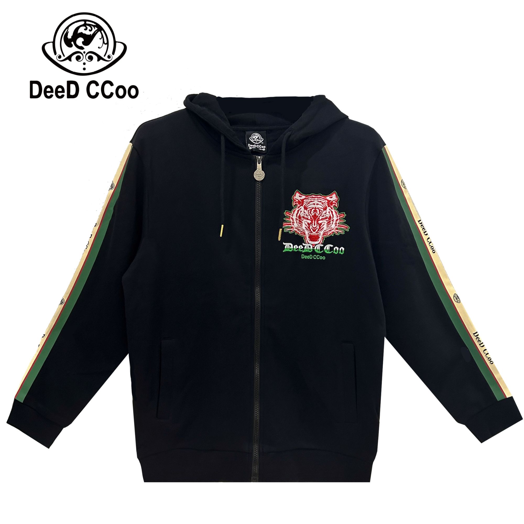 DeeDCCoo虎头开衫男女同款连帽卫衣