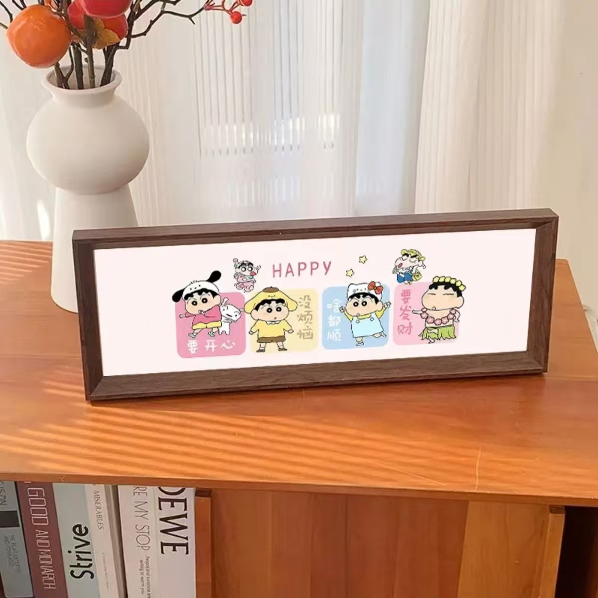 【蜡笔小新】DIY数字油画创意桌面可爱小摆台手绘丙烯画装饰画