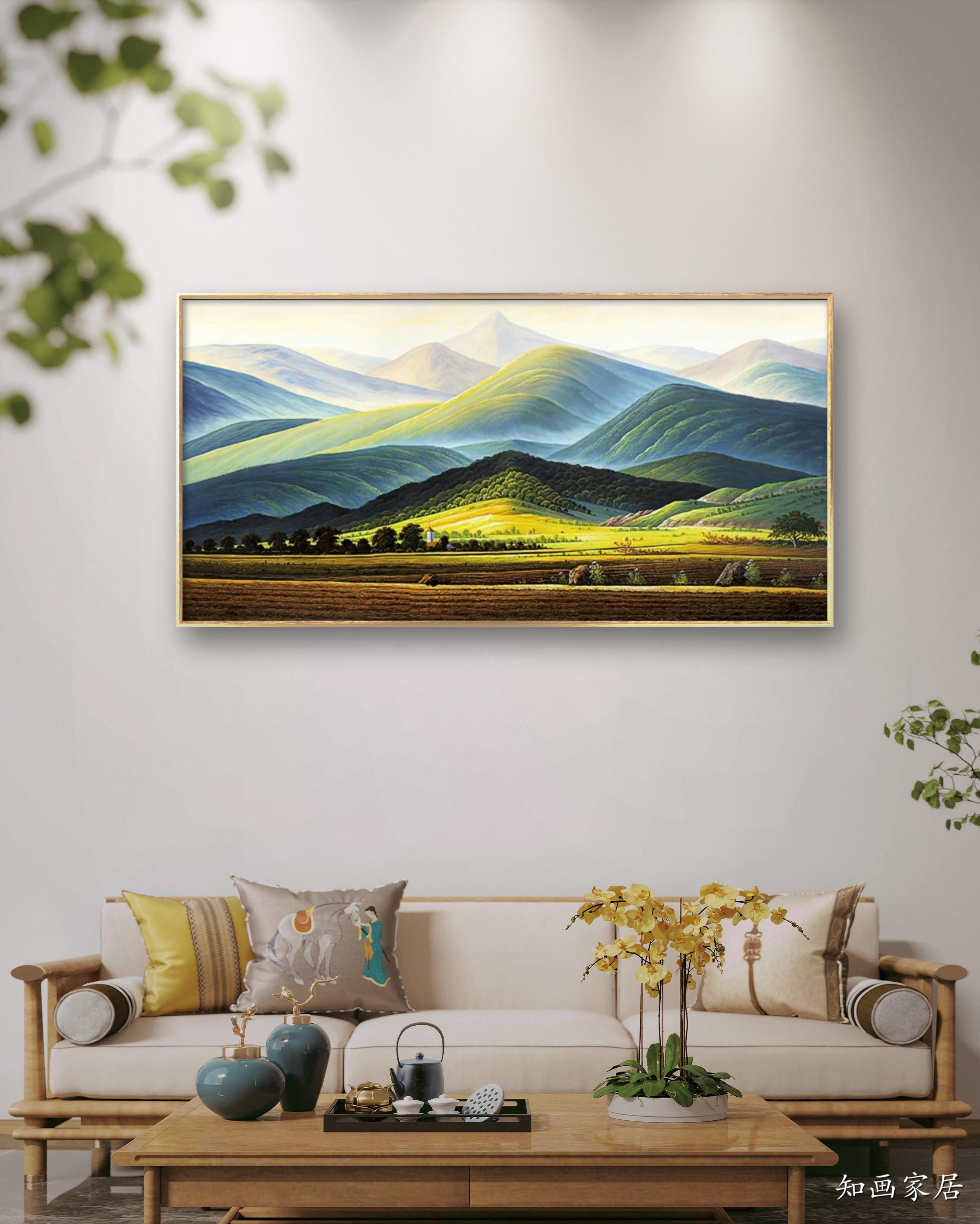 弗里德里希-巨人山 客厅玄关书房茶室沙发背景装饰画
