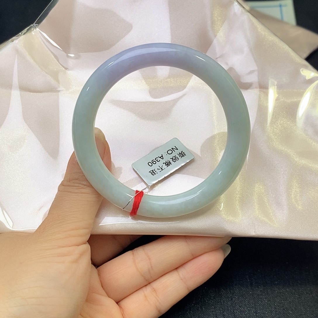 翡翠未镶嵌手镯54.5