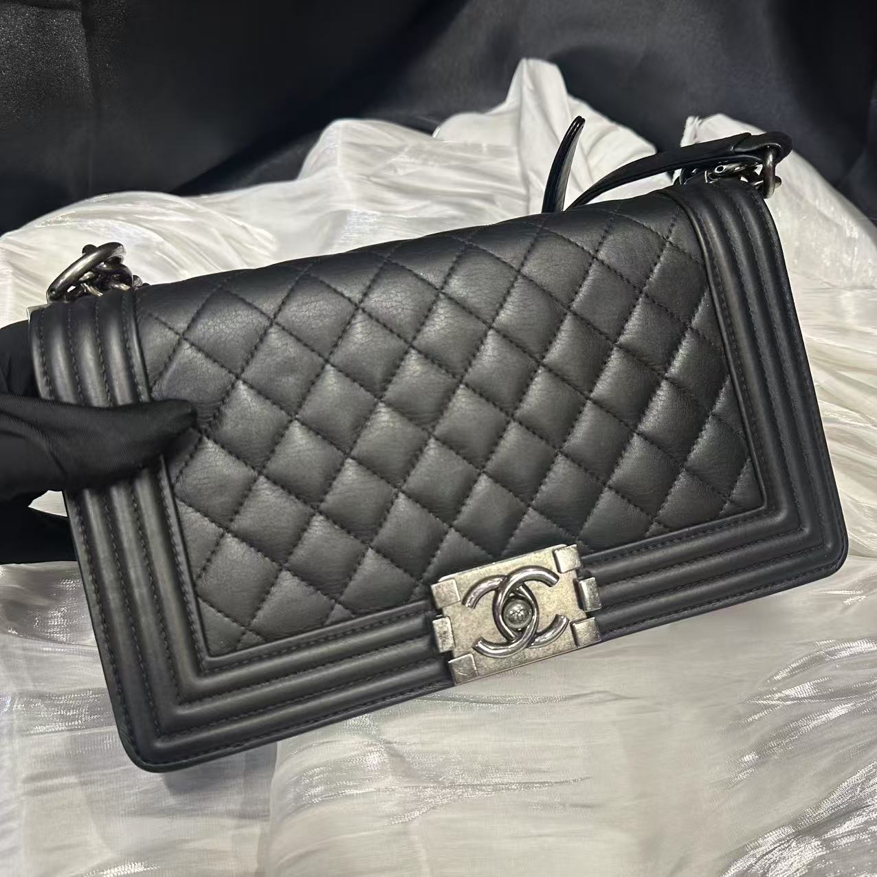 95新 Chanel/香奈儿 伦老板/95新/香奈儿黑银