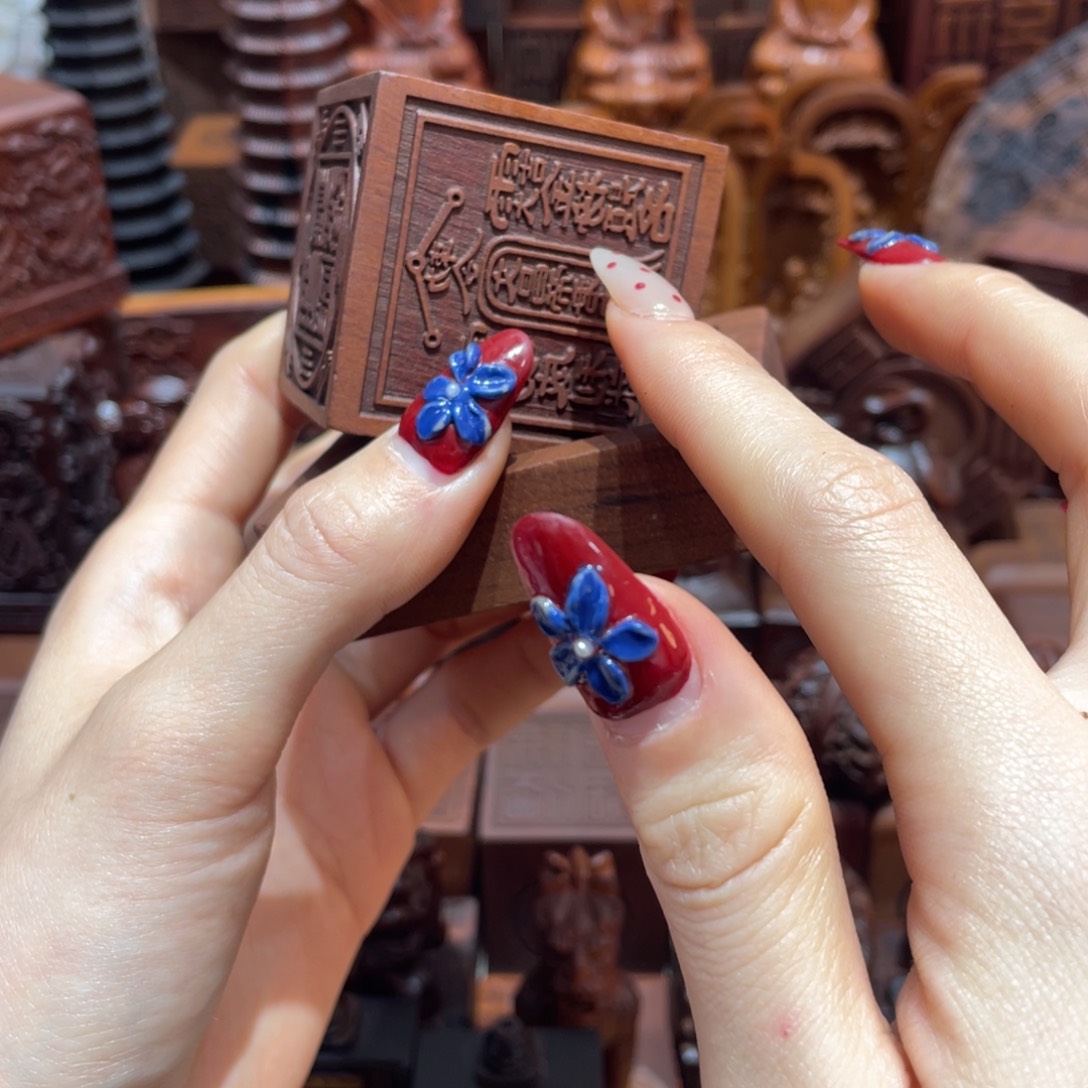 木枣木5✖️5六面印印章➕底座